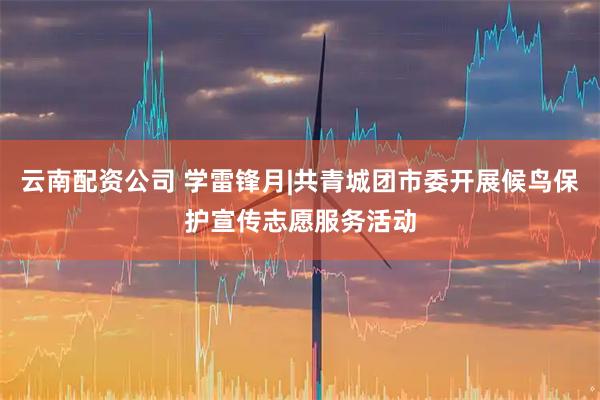 云南配资公司 学雷锋月|共青城团市委开展候鸟保护宣传志愿服务活动