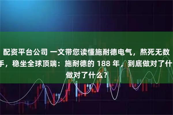 配资平台公司 一文带您读懂施耐德电气，熬死无数对手，稳坐全球顶端：施耐德的 188 年，到底做对了什么？